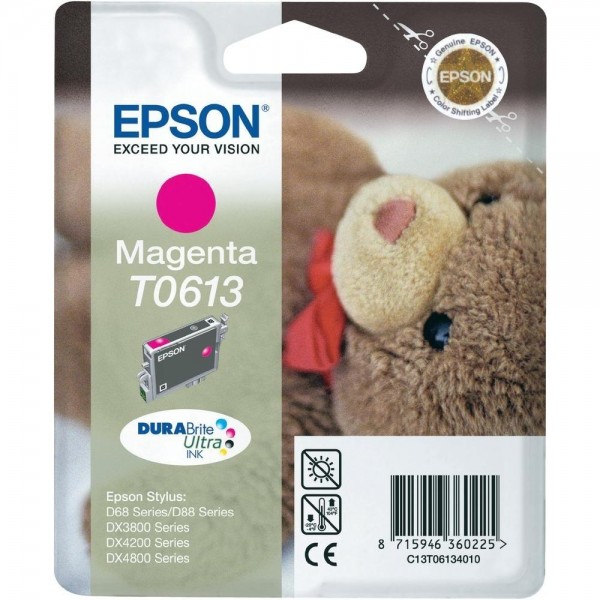 Epson Tintenpatrone T0613 Magenta für Stylus D68 D88 DX3800