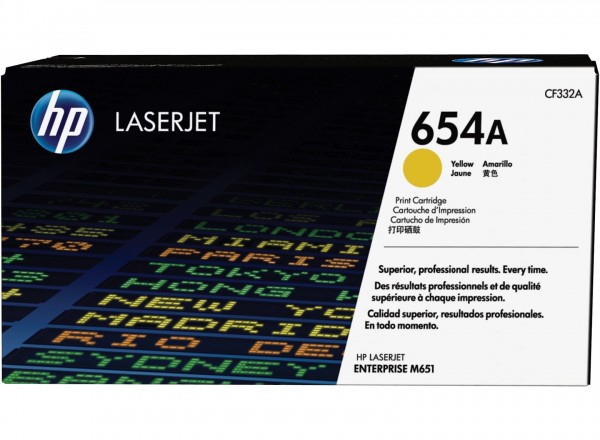 HP 654A Toner Yellow HP Color LaserJet Enterprise Flow M651 CF332A