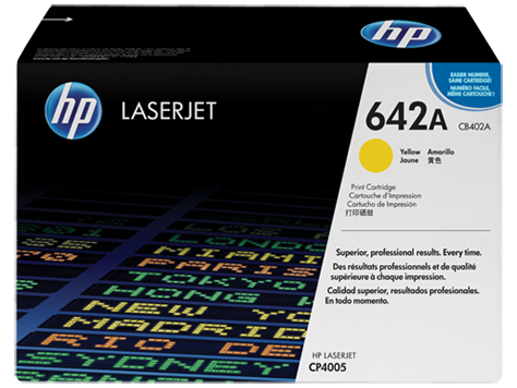 HP 642A Toner Yellow CB402A Color LaserJet CP4005 CP4005N