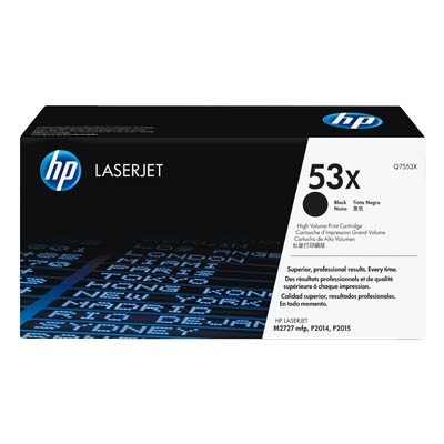 HP 53x Toner Black für HP LaserJet P2014 HP P2015 M2727 Q7553X