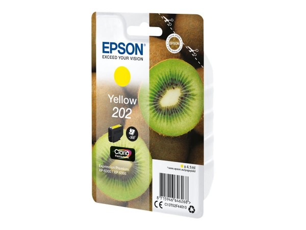 Epson 202 Tinte Yellow Expression Premium XP-6000 XP-6005 C13T02F44010