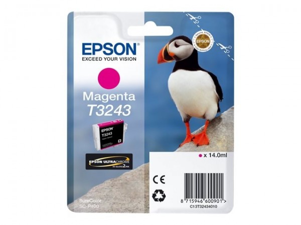 Epson Tintenpatrone T3243 Magenta für SureColor P400 SC-P400