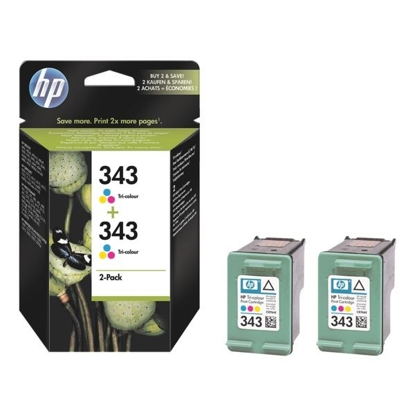 HP 343 Farbdruckpatrone Doppelpack für PSC 2575 Photosmart C1510