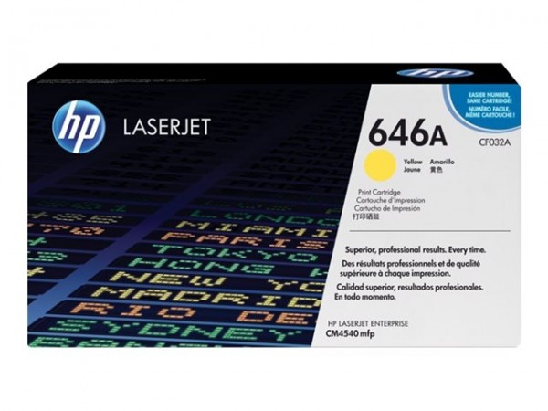 HP 646A CF032A Toner Yellow für Color LaserJet CM4540