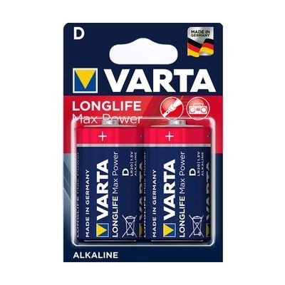 Varta 4720 Longlife Max Power D 1,5 V Mono Batterie 2er Blister