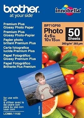 Brother BP71GP50 Fotopapier 50 Blatt Glossy 100x150mm