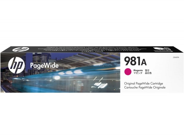 HP 981A Magenta Original PageWide Tinte J3M69A Cartridge 556dn 586dn ES58650