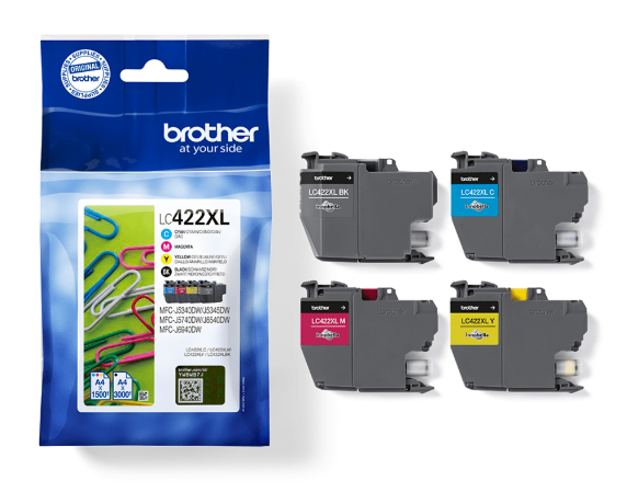 Brother LC-422VAL XL Tintenpatrone Multipack für MFC-J5340DW MFC-J5740DW MFC-J6540DW MFC-J6940DW