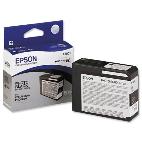 Epson Tintenpatrone T5801 Photo Black für Pro 3800
