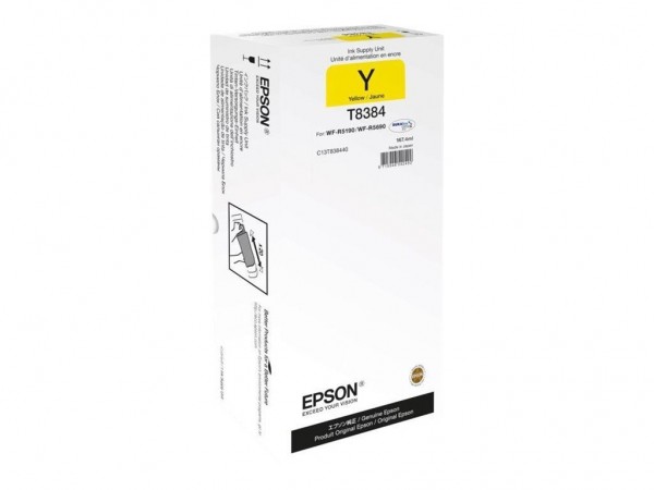 Epson T8384 Tintenpatrone Yellow XL für WorkForce Pro WF-R5190 WF-R5690