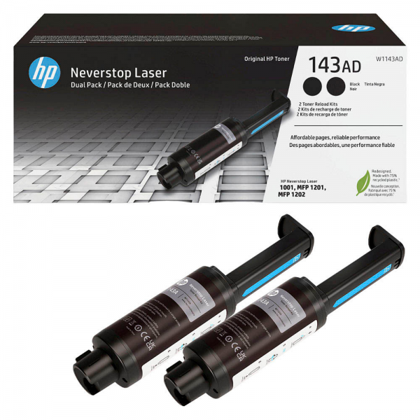 HP 143AD Toner W1143AD für HP Neverstop Laser 1001nw HP Neverstop Laser MFP 1201n HP 1202nw