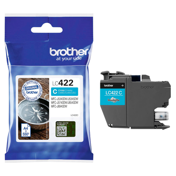 Brother LC-422C Tintenpatrone Cyan für Brother MFC-J5340DW MFC-J5740DW MFC-J6540DW MFC-J6940DW