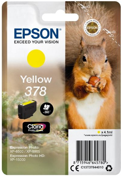 Epson T378 Tinte Yellow Expression Photo XP-8500 XP-8505 C13T37844010