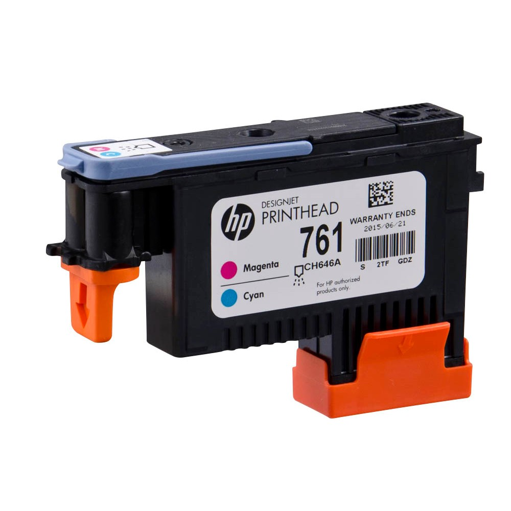 HP 761 Druckkopf magenta-cyan für DesignJet T7100 T7200 | Toner Tinte ...