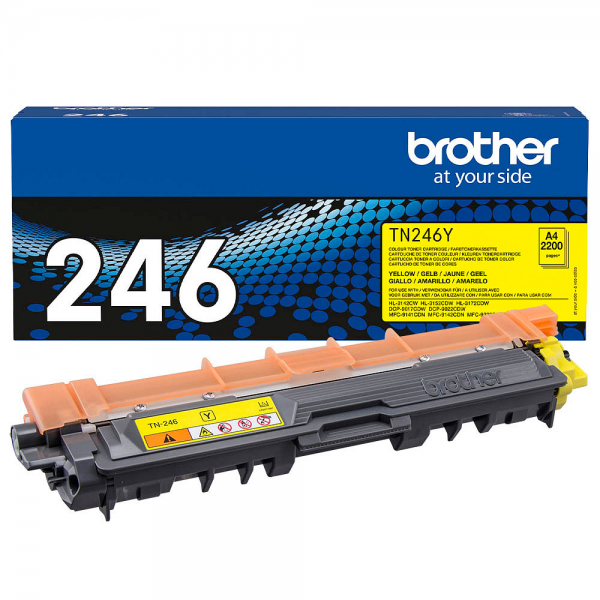 Brother TN-246Y Toner Yellow HL-3142CW HL-3152CDW 3172 DCP-9022 MFC-9142 MFC-9342