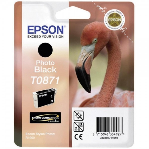 Epson Tintenpatrone T0871 Photo Black für Stylus Photo R1900