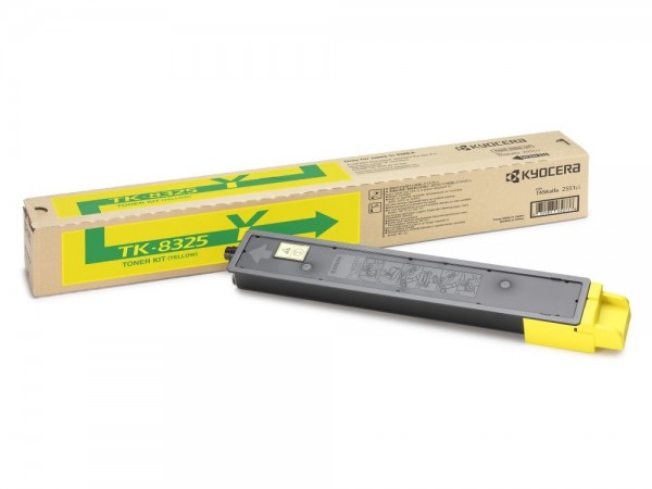 Kyocera TK-8325Y Toner Yellow inkl. Resttonerbehälter TASKalfa 2551ci 1T02NPANL0