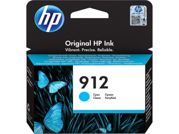 HP 912 Tintenpatrone cyan 3YL77AE für OfficeJet 8012 8014 8015 Officejet Pro 8022 8024 8025 8035