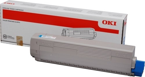 OKI Toner Cyan OKI C831DN OKI C841DN 44844507 Hohe Kapazität
