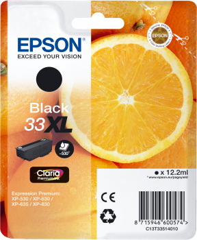 Epson Tintenpatrone T33XL Black Expression Premium XP-530 XP-630 XP-635 XP-830