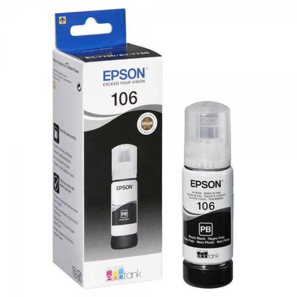 Epson 106 ECO-Tank Tinte Foto schwarz ET-7700 ET-7750 C13T00R14