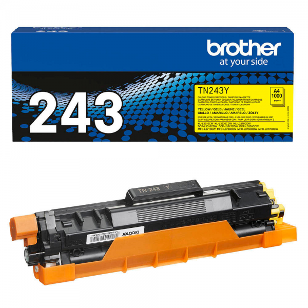 Brother TN-243Y Toner Yellow DCP-L3510 L3550 HL–L3230CDW MFC-L3750CDW L3770CDW
