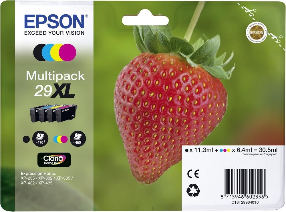 Epson Tinte Erdbeere 29XL Black Claria Home XP-235 XP-245 XP-247 XP-255  XP-257 XP-332 XP-335 XP-342 XP-345 XP-352 XP-355 XP-432 XP-435 XP-442  XP-445 XP-452 XP-455 | Toner Tinte Druckerzubehör Original!