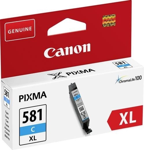 Canon Tinte cyan CLI-581C XL für Canon PIXMA TR7550 TR8550 Canon TS6150 TS8150 TS9150 2049C001