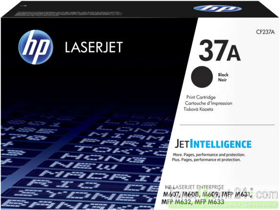 HP 37A Toner Black CF237A HP LaserJet Enterprise M607 M608 M609 MFP M631