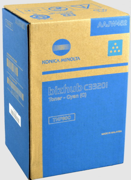 Konica Minolta Toner cyan TNP-80C AAJW452 für Bizhub C3320i
