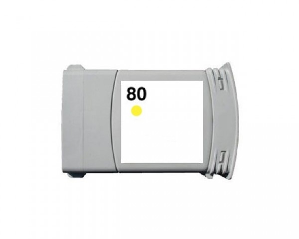 TP Premium Tintenpatrone HP 80 yellow HP DesignJet 1050C 1050 1055 Plus C4848A Generic
