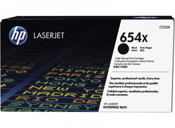 HP 654X Toner Black für Color LaserJet Enterprise Flow M651n M651dn CF330X