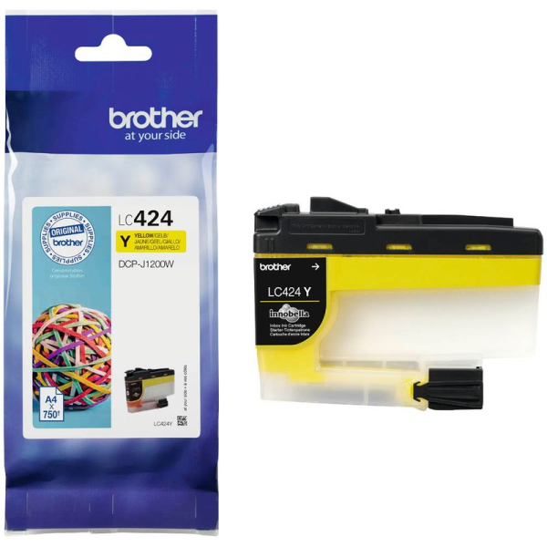 Brother LC-424Y Tintenpatrone Yellow Original für Brother DCP-J1200W