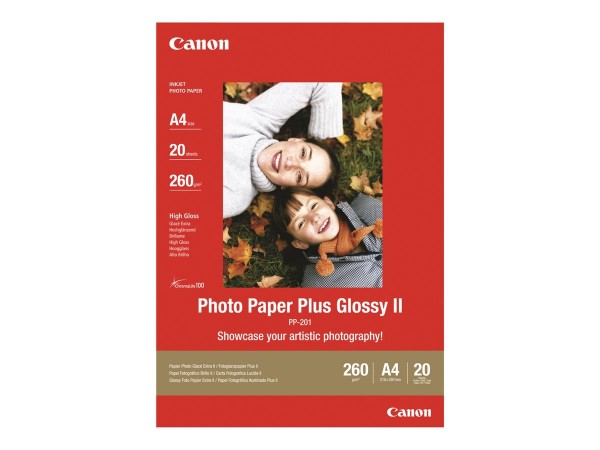 Canon PP-201 plus Fotopapier 260g/m² 13x18cm 20 Blatt 1er-Pack 2311B018