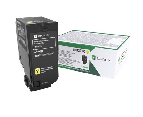 Lexmark Toner Return Yellow 75B20Y0 CS727de CX727de CS728de 75B0040