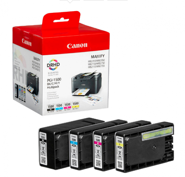 Canon Tinte Multipack PGI-1500 Canon MAXIFY MB2050 MB2150 MB2155 MB2350 MB2750 MB2755 9218b005