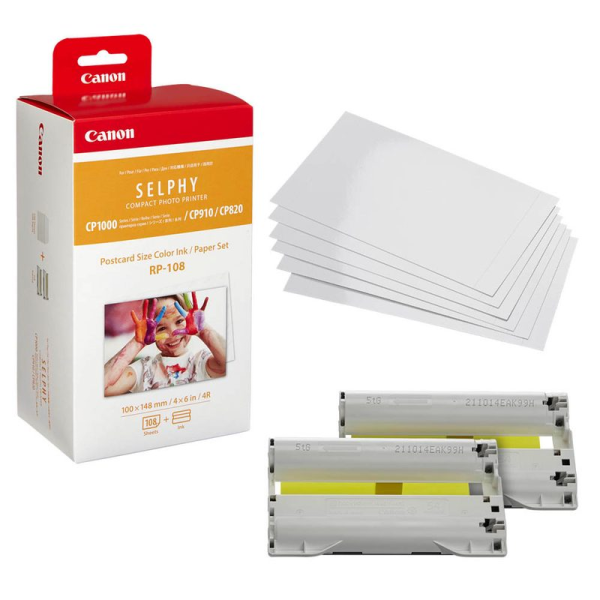 Canon Fotopapier-Set RP-108 10,0 x 14,8 cm glänzend Selphy 8568B001 * Top Preis! *