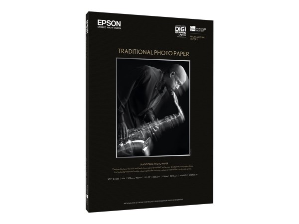 EPSON S045053 Traditional Fotopapier inkjet 330g/m² 610x914mm 25 Blatt 1er-Pack