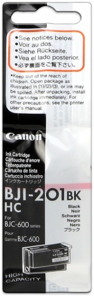 CANON BJI-201 Black Tintenpatrone HC für BJC 600 Serie