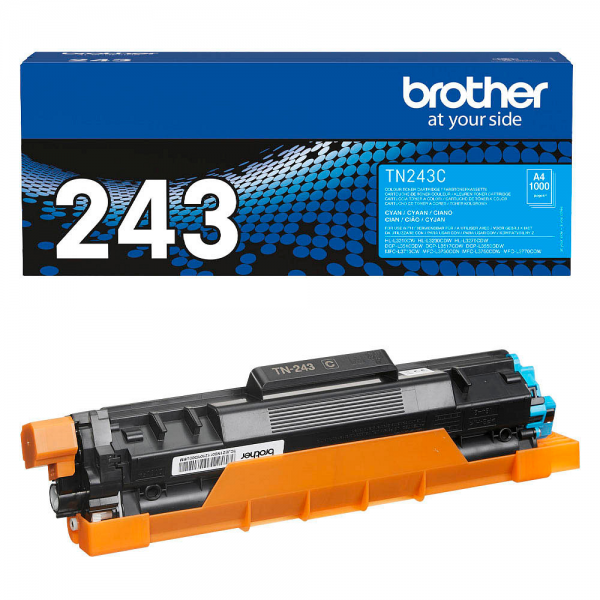 Brother TN-243C Toner Cyan DCP-L3510 L3550 HL–L3210 L3230CDW L3270 MFC-L3750CDW L3770CDW
