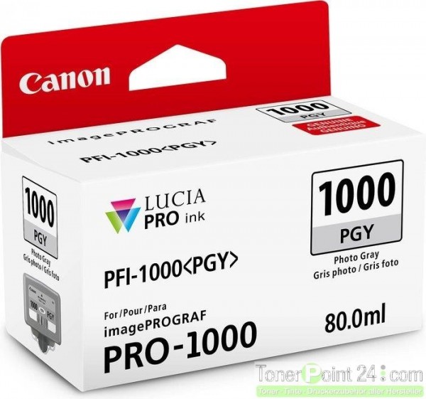 Canon PFI-1000pgy Grau 80ml imagePROGRAF Pro-1000 0553C001