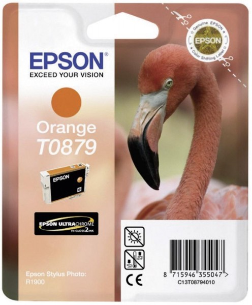Epson Tintenpatrone T0879 Orange für Stylus Photo R1900