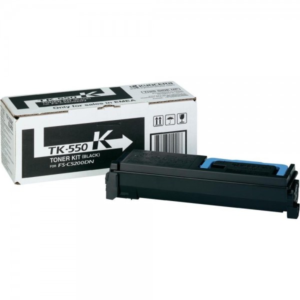 Kyocera TK-550K Original Toner Schwarz für Kyocera FS-C5200DN für 7.000 Seiten