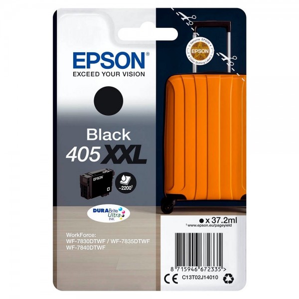 Epson Tintenpatrone 405XXL black Koffer C13T02J14010 WF-7830DTWF WF-7835DTWF WF-7840DTWF