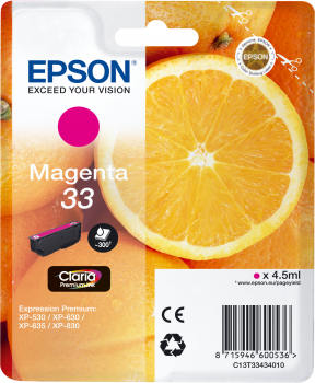 Epson Tintenpatrone T33 Magenta Expression Premium XP-530 XP-630 XP-635 XP-830