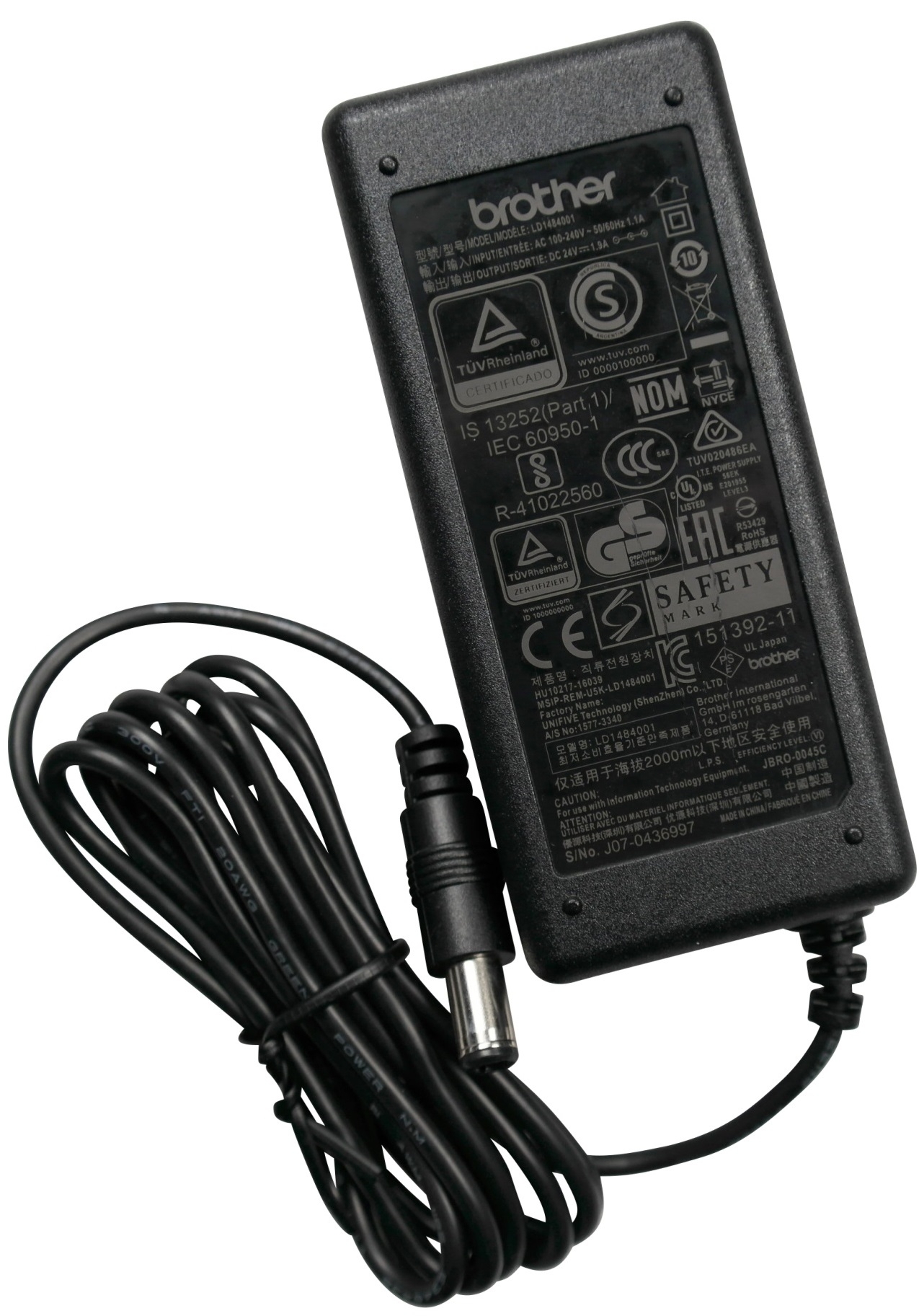 ブラザー ＡＤ−２４ＥＳ−０１ ＡＣアダプター 【絶品】