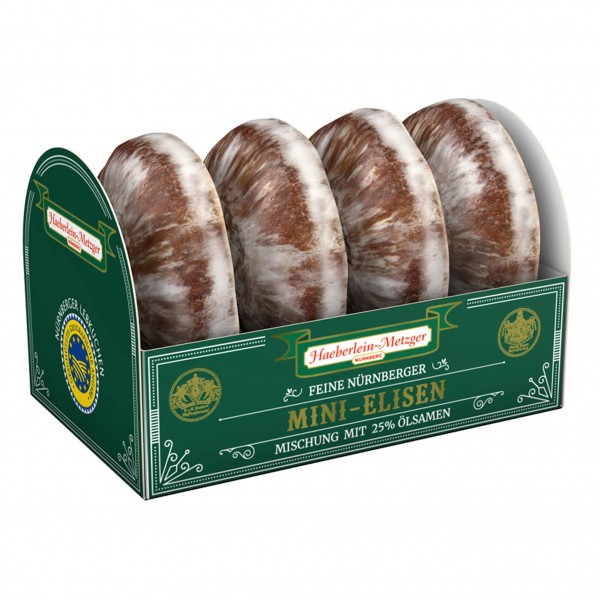 Haeberlein Metzger Mini-Elisenlebkuchen glasiert oder Schoko