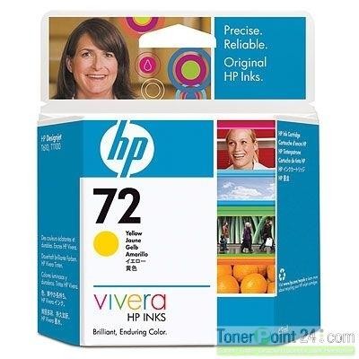 HP 72 Tinte gelb HP DesignJet T610 T620 T770 T1100 T1200 T1300 T2300 C9400A