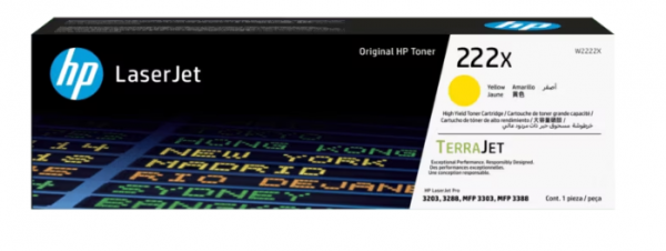HP 222X Yellow Original Toner W2222X für HP LaserJet Pro 3203 3288 MFP 3303 MFP 3388