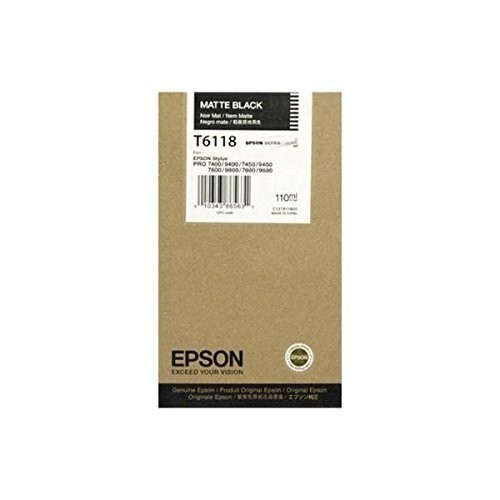 Epson Tintenpatrone T611800 mattschwarz für Stylus Pro 7400 7450 9400 9450